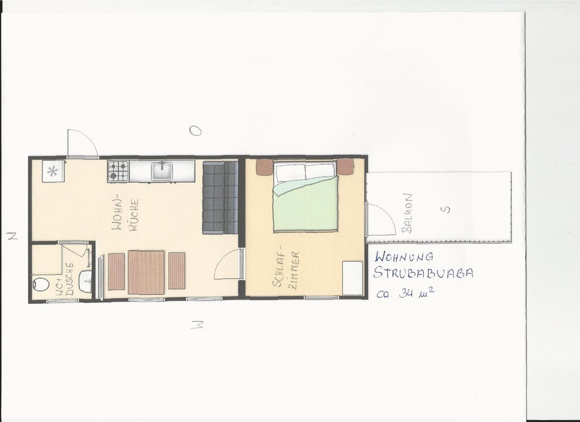 Haus Gaudenz Lägenhet Warth  Rum bild